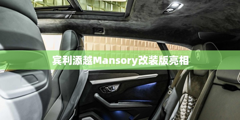 宾利添越Mansory改装版亮相