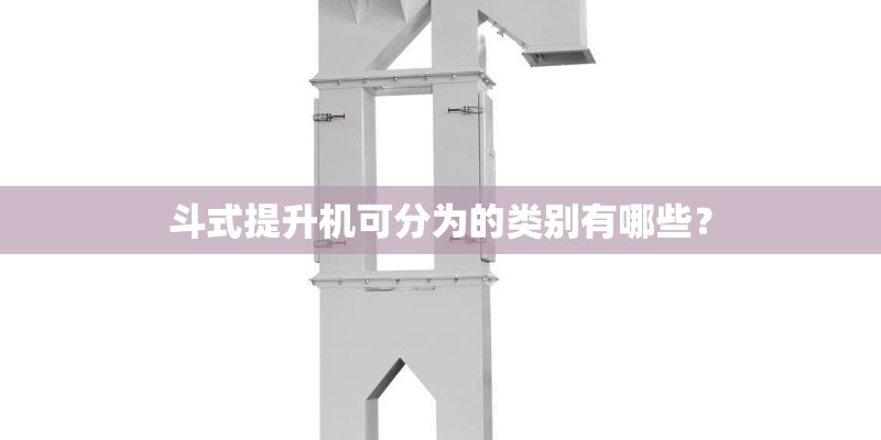 斗式提升机可分为的类别有哪些？