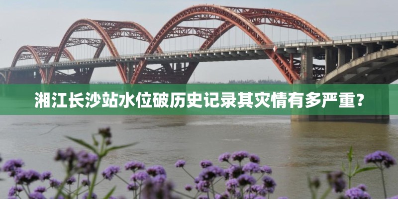 湘江长沙站水位破历史记录其灾情有多严重？