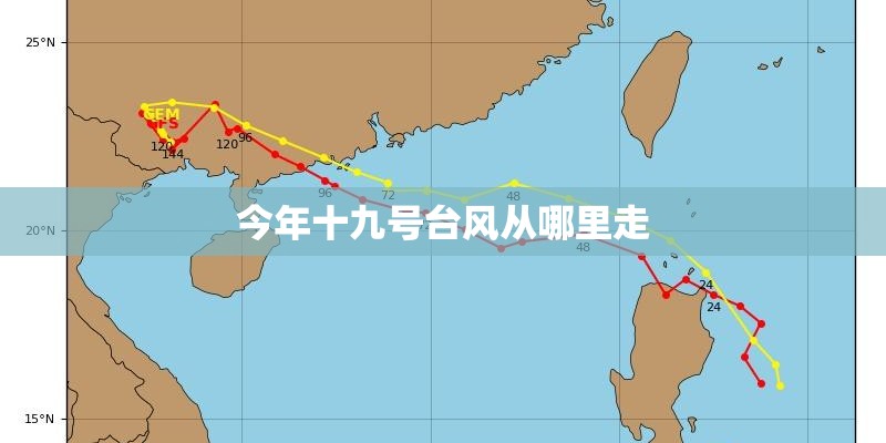 今年十九号台风从哪里走