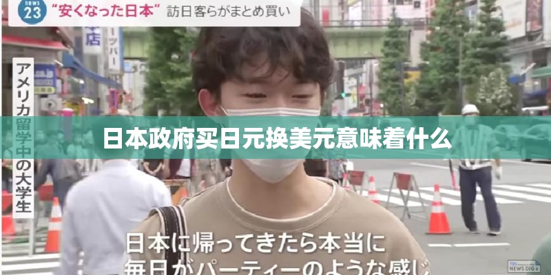 日本政府买日元换美元意味着什么
