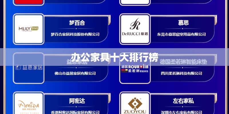 办公家具十大排行榜