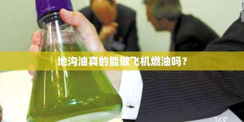 地沟油真的能做飞机燃油吗？