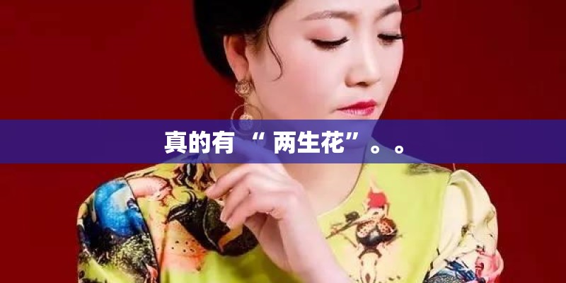 真的有 “ 两生花”。。
