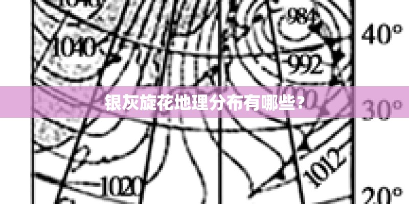 银灰旋花地理分布有哪些？