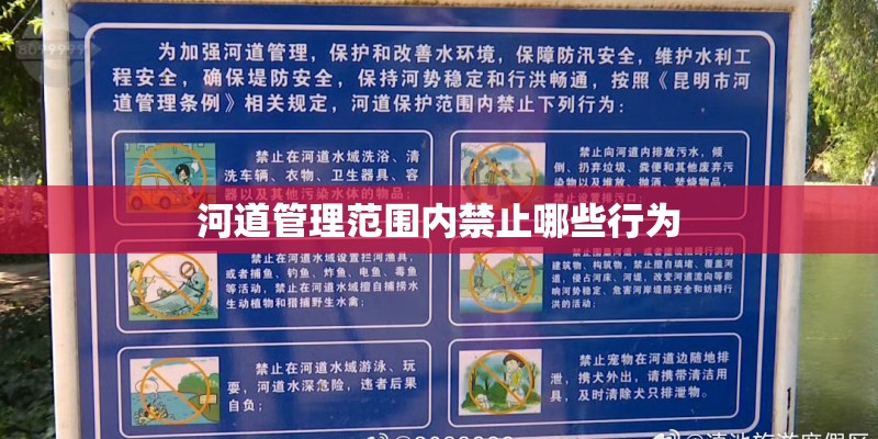 河道管理范围内禁止哪些行为