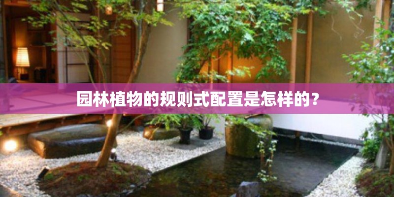 园林植物的规则式配置是怎样的？