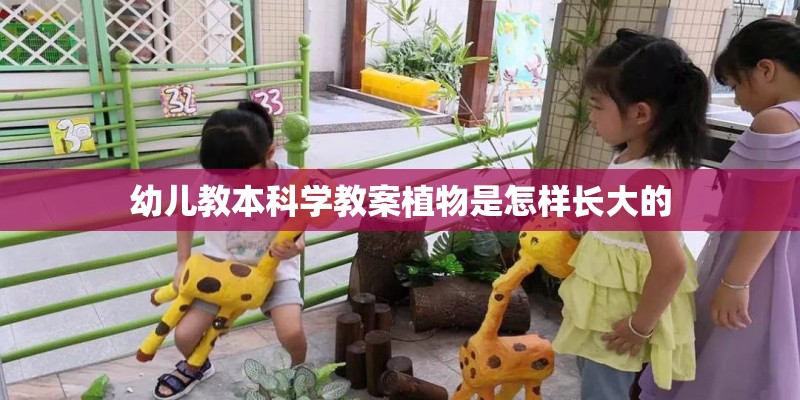 幼儿教本科学教案植物是怎样长大的 幼儿教本科学教案植物是怎样长大的