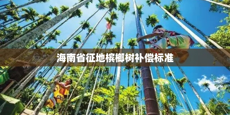 海南省征地槟榔树补偿标准 海南省征地槟榔树补偿标准